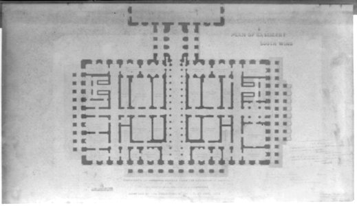 Plan of basement, south wing LCCN2002718287