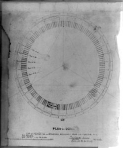 Plan of dome, top of peristyle showing wrought iron plates LCCN2002718295