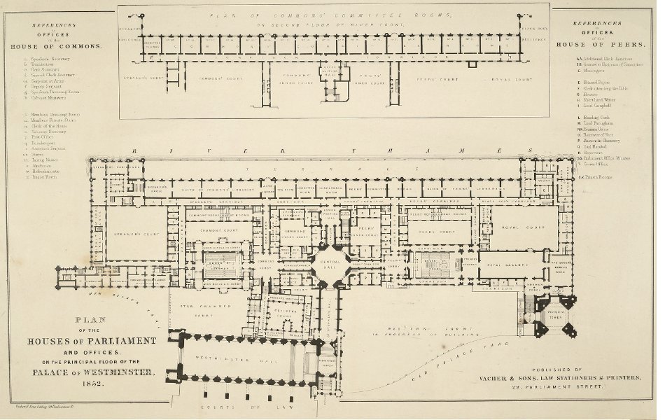 Plan of the Houses of Parliament and Offices