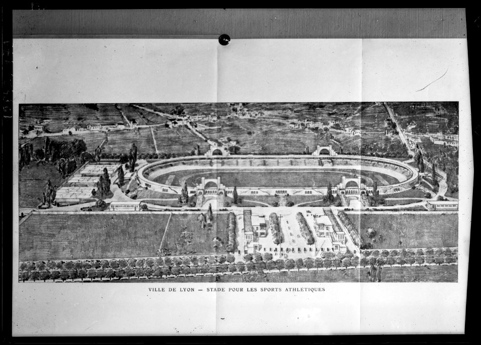 Plan stade Gerland ville de Lyon-15PH2 179