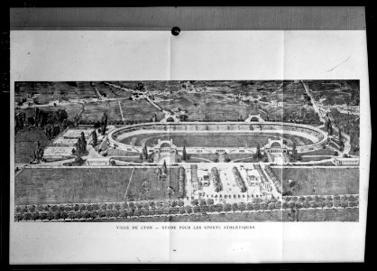 Plan stade Gerland ville de Lyon-15PH2 179