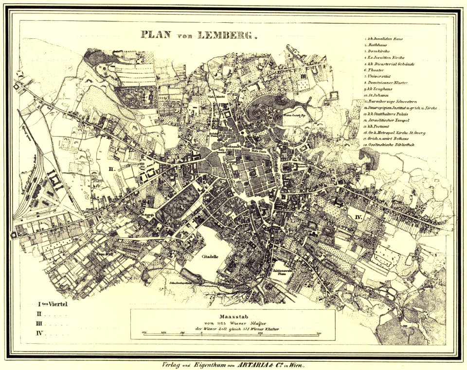 Plan von Lemberg (1863)