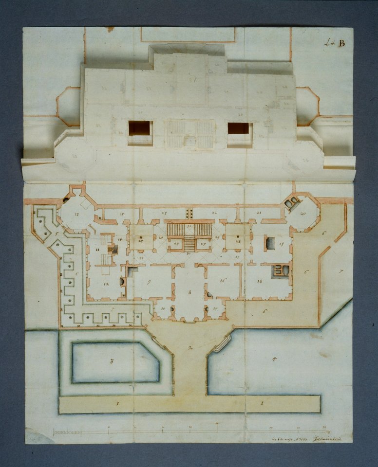 Plan över sjögård på Skoklosters slott - Skoklosters slott - 48020