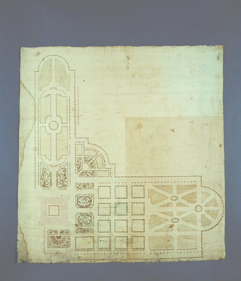 Plan över trädgårdsanläggningen på Skoklosters slott - Skoklosters slott - 56573