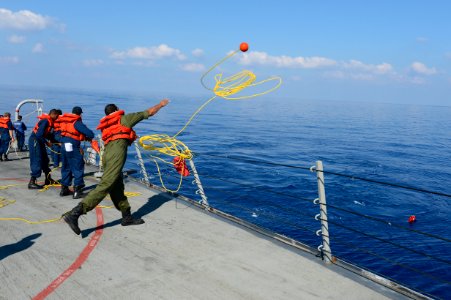 Ramage Man Overboard, Search and Rescue 131001-N-VC236-034