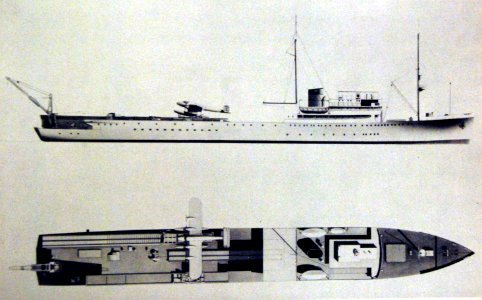 Plans for German catapult seaplane tender, Friesenland, 1939 (26760763932)