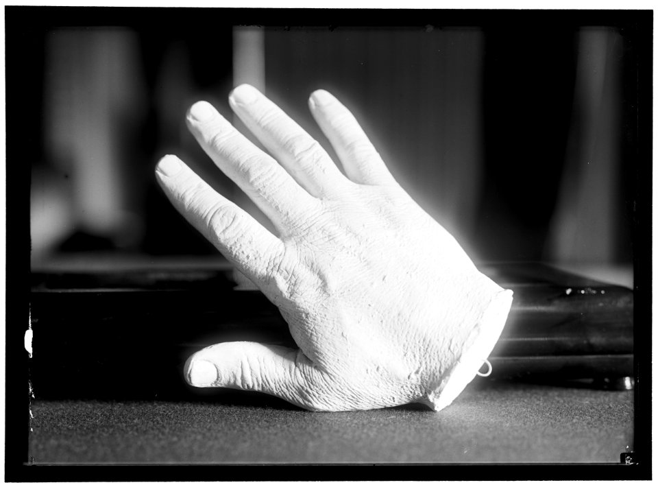 PLASTER CAST OF HAND OF BRYAN, WILLIAM JENNINGS. REP. FROM NEBRASKA, 1891-1895; SECRETARY OF STATE, 1913-1915 LCCN2016866489