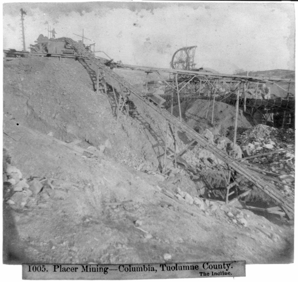 Placer Mining-Columbia, Tuolumne County - The Incline LCCN2002722042