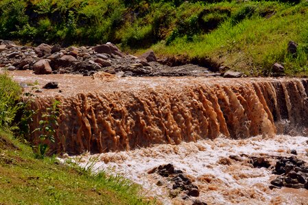 Dirty fresh river