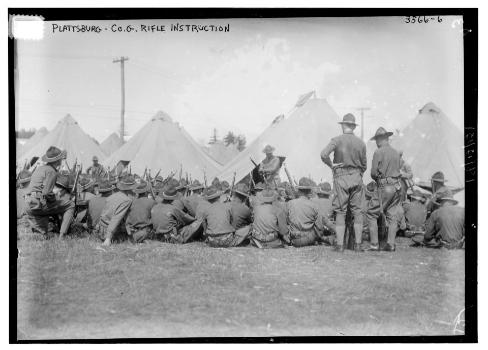 Plattsburg - Co. G. Rifle Instruction LCCN2014699622
