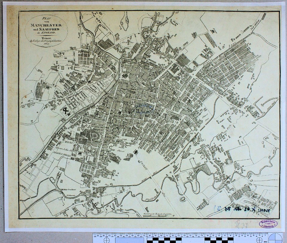 Plan von Manchster und Saalfort 1809 9110