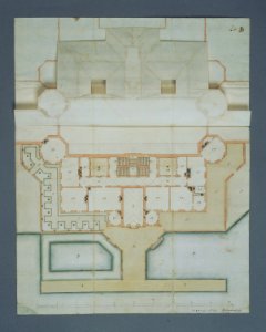 Plan över sjögården - Skoklosters slott - 73704