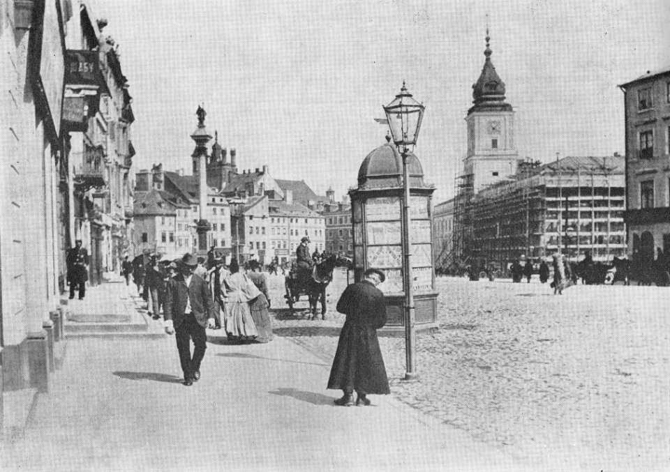 Plac Zamkowy w Warszawie 1892