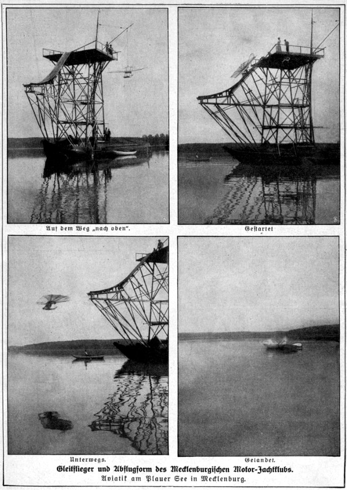 Plauer See - Flugversuche des MMYC 1910