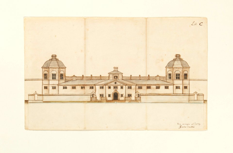 Planerad sjögård vid Skoklosters slott, från 1669 - Skoklosters slott - 98133