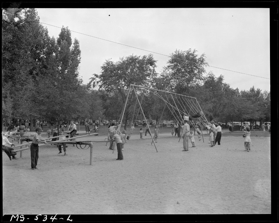 Playground at City Park. Price, Carbon County, Utah. - NARA - 540475