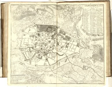 Plattegrond van Brussel, 1711 Plan de la ville de Brusseles (titel op object), BI-B-FM-075-60