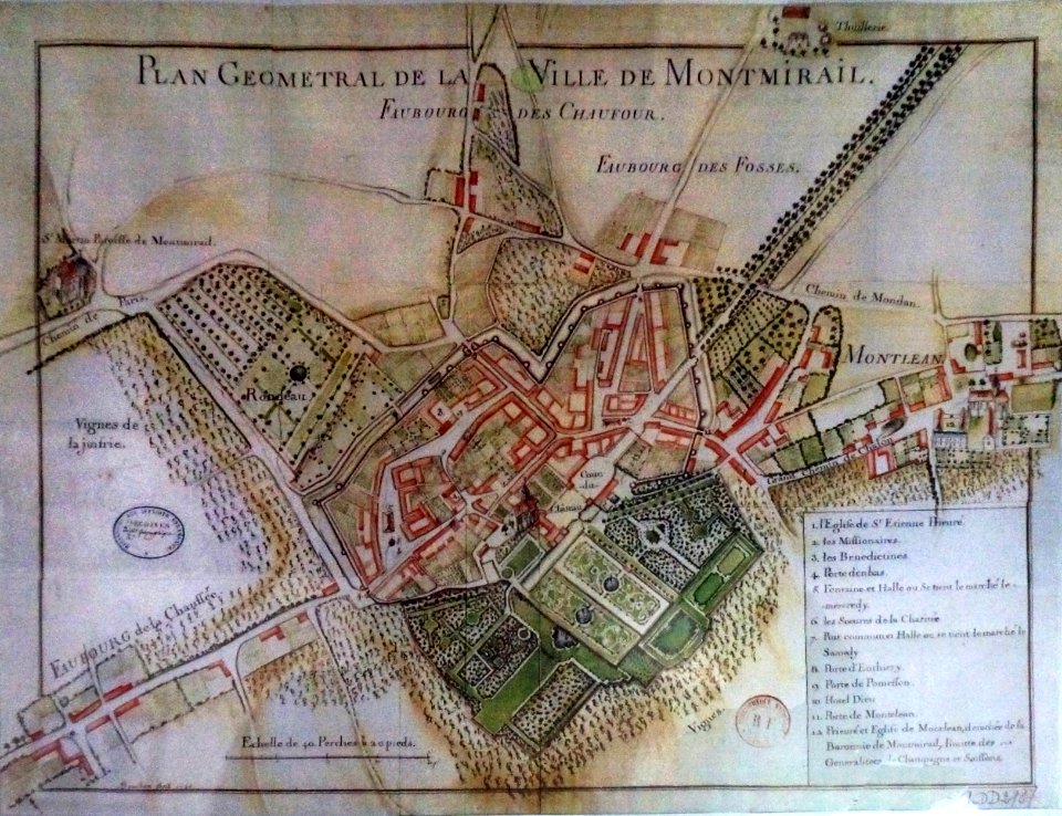 PLAN goemetral de MONTMIRAIL