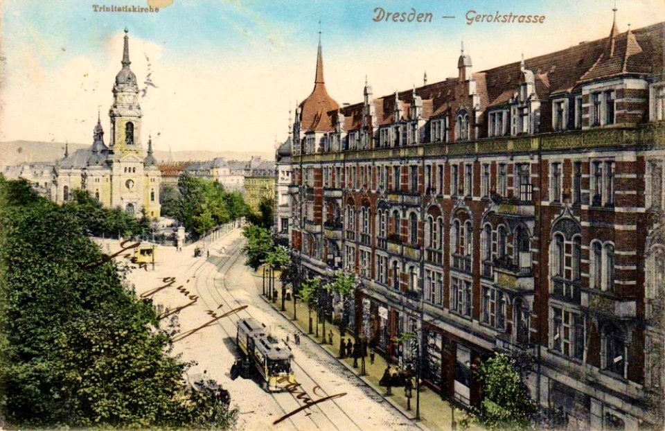 Plaza de trinitatis bella época dresde