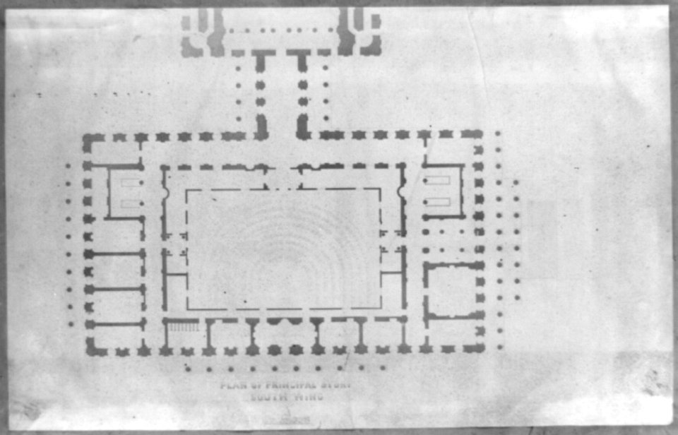Plan of principal story, south wing LCCN2002718288
