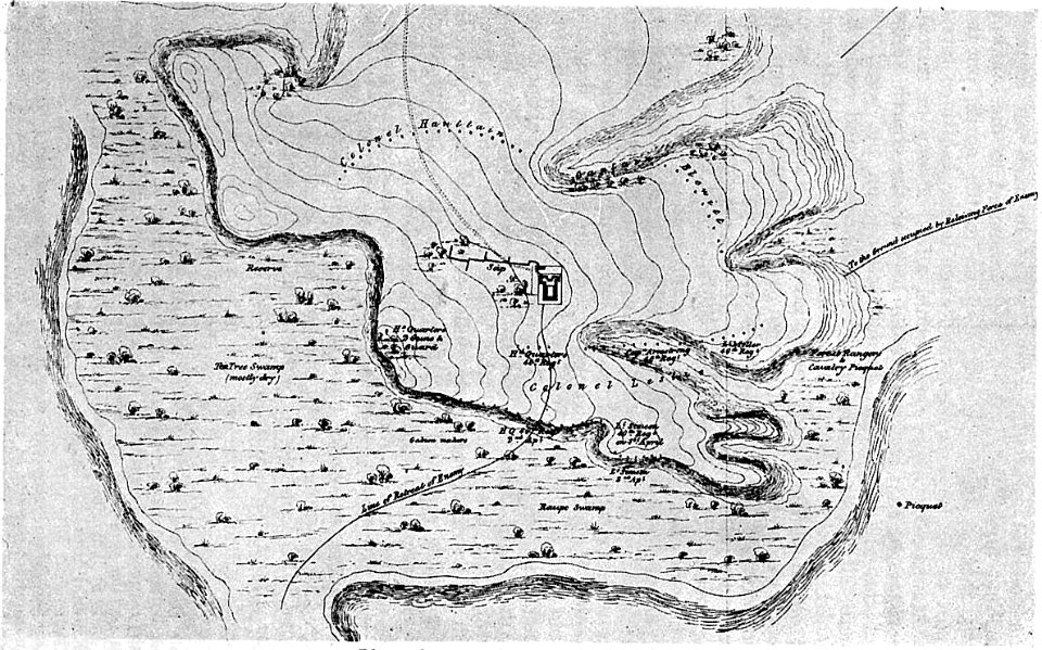 Plan of the battlefield of orakau