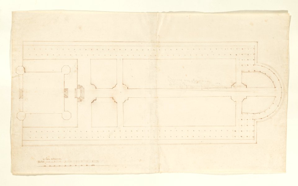 Plan över slottet och parken, efter 1674 - Skoklosters slott - 98139