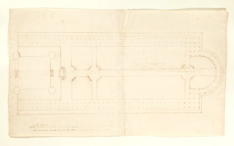 Plan över slottet och parken, efter 1674 - Skoklosters slott - 98139