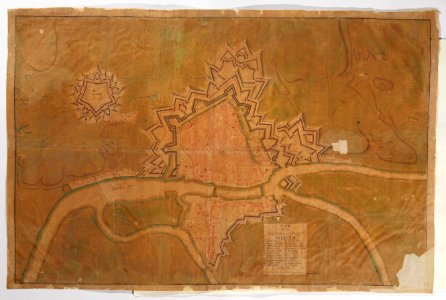 Plan över Stettin, stad och fästning 1739 - Skoklosters slott - 98085
