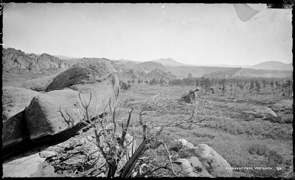 Pleasant Park, view south. Douglas County, Colorado - NARA - 517060