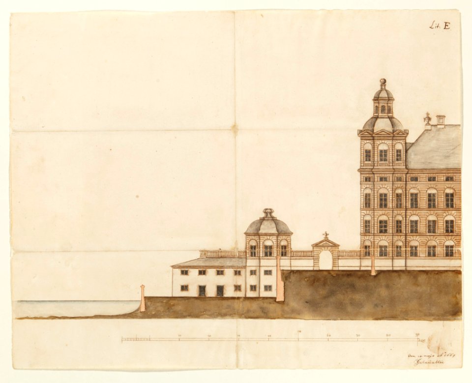 Planerad sjögård vid Skoklosters slott, från 1669 - Skoklosters slott - 98135