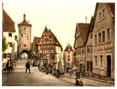 Ploenlein, Rothenburg (i.e. ob der Tauber), Bavaria, Germany-LCCN2002696185 photo