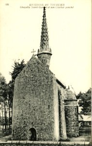 Plougrescant - Chapelle Saint-Gonéry et son clocher penché - AD22 - 16FI4252