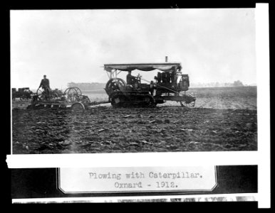 Plowing with Caterpillar, Oxnard, (California) LCCN2016852581