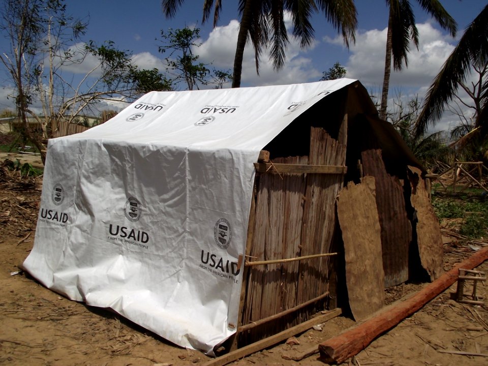 Plastic sheeting for shelter (8330745660)