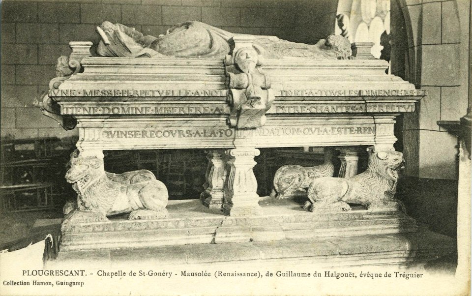 Plougrescant - Mausolée de Guillaume de Halgouët Chapelle de St-Gonéry - AD22 - 16FI4261