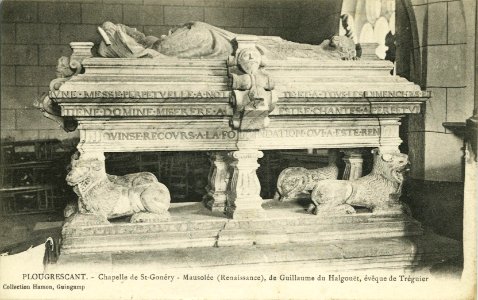 Plougrescant - Mausolée de Guillaume de Halgouët Chapelle de St-Gonéry - AD22 - 16FI4261