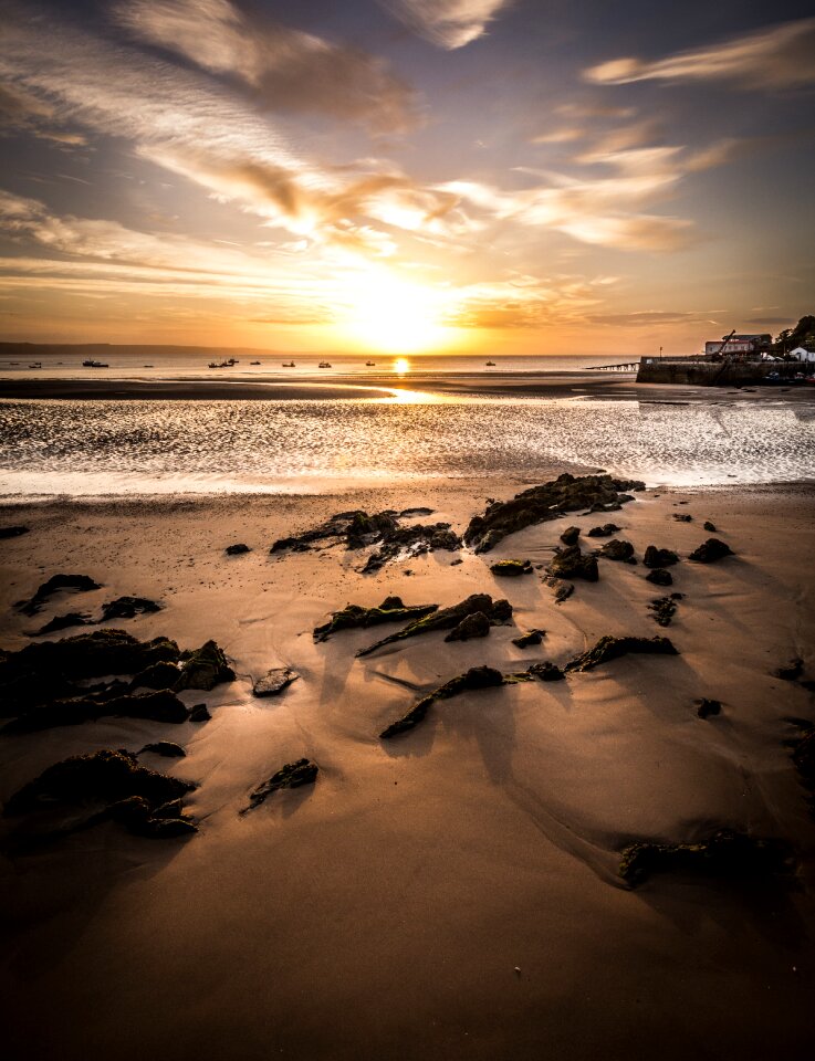 Light beach rocks