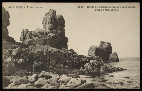Plévenon - Etude de rochers à l'Anse des Sévignés près du Cap Fréhel - AD22 - 16FI1341