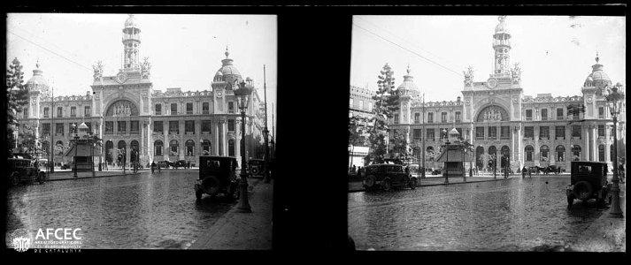 Plaça d'Emilio Castelar, actualment plaça de l'ajuntament (AFCEC GAUSACHS B 01783)