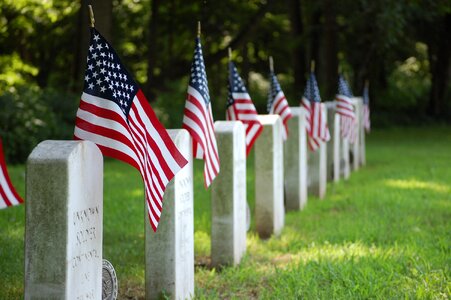 Cemetery memorial military photo