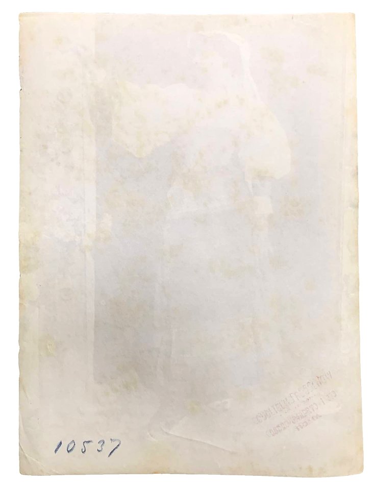 Plüschow, Wilhelm von (1852-1930) - n. 10537 verso. Cm 22x16 - Timbrata - Aste LaRosa