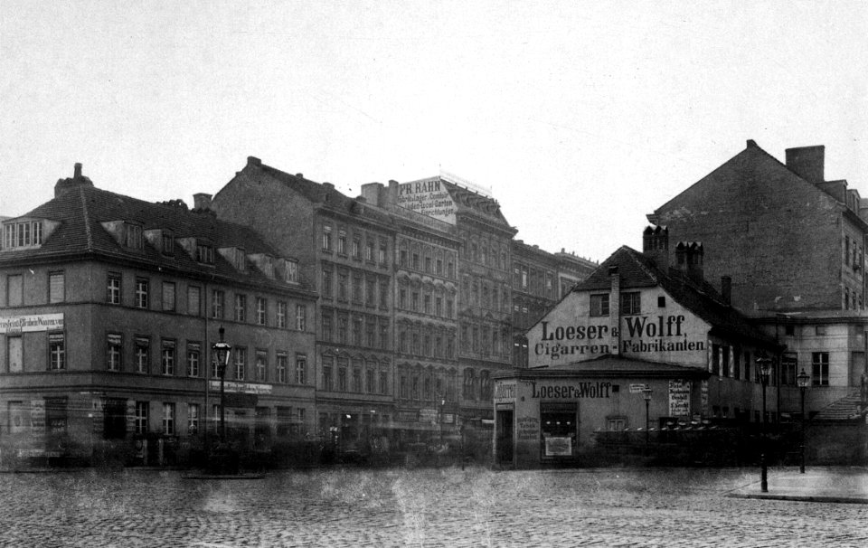 Platz am Rosenthaler Tor, Berlin 1890