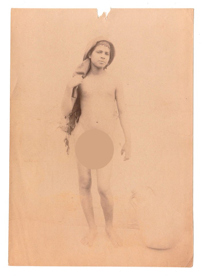 Plüschow, Wilhelm von (1852-1930) - n. 2015 recto - Ragazzo nordafricano - Censurato