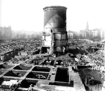 Pleissenburg nach Abbruch Leipzig 1899