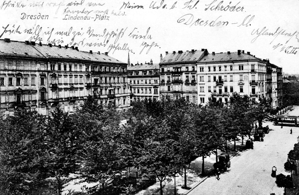 Plaza de Lindenau bella época Dresde