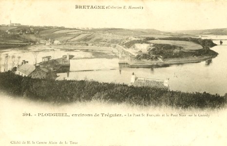 Plouguiel - Pont Saint-François et pont noir sur le Guindy - AD22 - 16FI4298