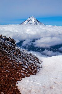 Sky landscape volcano photo