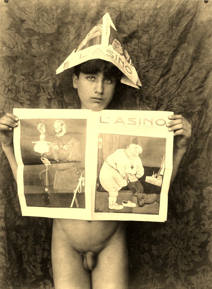 Plüschow, Wilhelm von (1852-1930) - n. 12211 recto - L'Asino - ex Texbraun Collection, Galerie David Guiraud, Paris