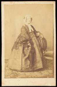 Plumier, Alphonse - carte de visite, Portret van een oude dame