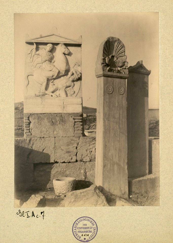Pluschow, Wilhelm von (1852-1930) - Atene - Monumento funebre per Dexileos al Ceramico